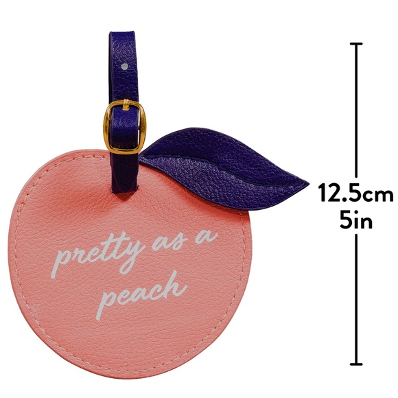 Draper James Luggage Tag Pretty as a Peach in Box NIB Reese Witherspoon - Picture 3 of 7